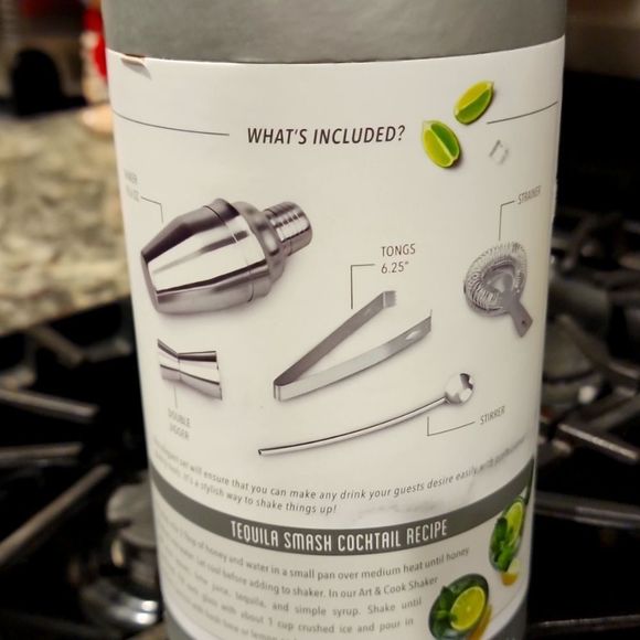 AR+Cook 5-Piece Set Bar Tools- Silver - Picture 5 of 5